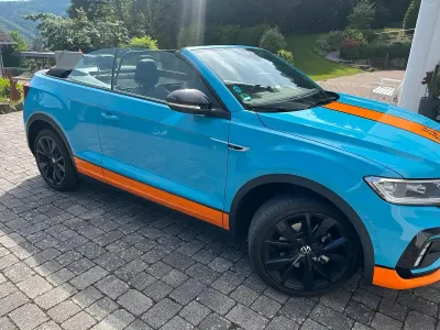 Gebraucht VW T-Roc Cabriolet R-line 150 PS (110 kW) 2024 Blau Cabrio
