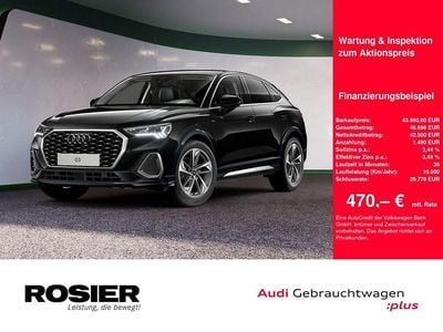 Schwarz / mythosschwarz Gebraucht 2025 Audi Q3 Sportback S-Line SUV | 43.990 € (Fairer Preis)