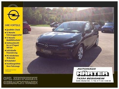 Schwarz (diamantschwarz) Gebraucht 2023 Opel Corsa Elegance Kleinwagen | 17.300 € (Etwas zu teuer)