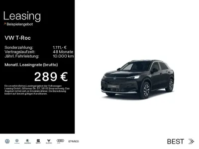 Neu VW T-Roc Cabriolet Life 150 PS (110 kW) 2026 Schwarz SUV