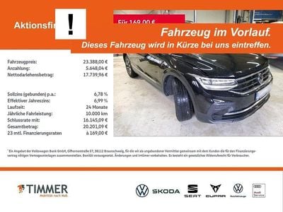 Gebraucht VW Tiguan Life 150 PS (110 kW) 2022 Schwarz SUV