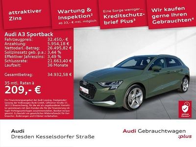 Gebraucht Audi A3 Advanced Plus 116 PS (85 kW) 2025 Grün Limousine