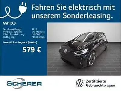 Gebraucht VW ID.3 GTX 239 kW (326 PS) 2025 Schwarz (grenadillschwarz metallic schw) Kleinwagen