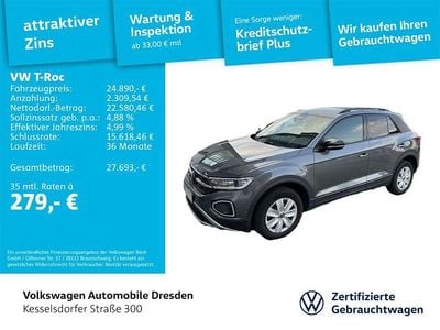 Gebraucht VW T-Roc Style 150 PS (110 kW) 2023 Indiumgrau metallic SUV
