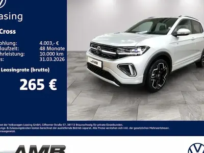 Ny VW T-Cross R-line 150 HK (110 kW) 2025 Sølv SUV