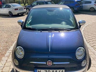 Usata Fiat 500C 101 CV (74 kW) 2014 Blu Cabrio