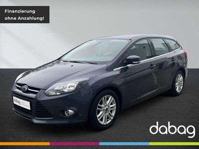 Gebraucht Ford Focus Titanium 125 PS (91 kW) 2014 Midnight skygrau metallic Kombi