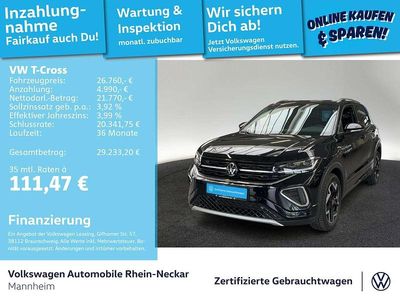 Usata VW T-Cross R-line 116 CV (85 kW) 2025 Nero SUV