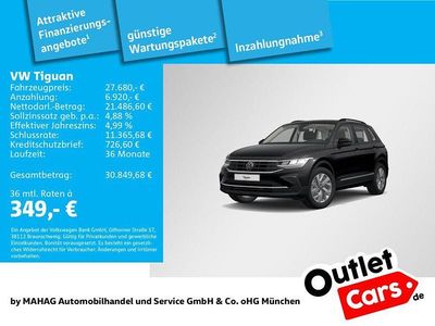 Schwarz Gebraucht 2022 VW Tiguan Life SUV | 27.680 € (Fairer Preis)