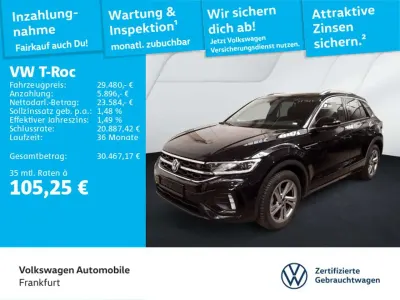Gebraucht VW T-Roc Cabriolet R-line 150 PS (110 kW) 2025 Schwarz SUV