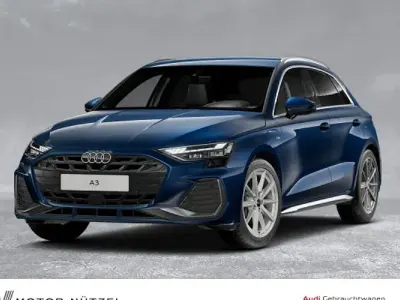 Brugt Audi A3 S-Line 204 HK (150 kW) 2025 Blå Sedan