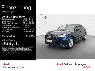 Gebraucht Audi Q3 Sportback S-Line 150 PS (110 kW) 2025 Navarrablau metallic SUV