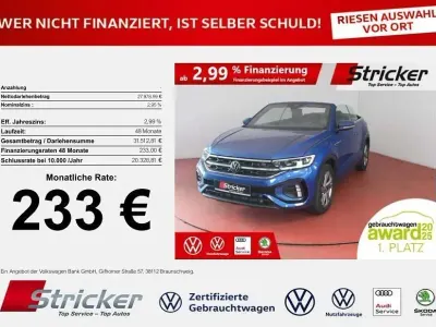 Gebraucht VW T-Roc Cabriolet R-line 150 PS (110 kW) 2025 Ravennablau metallic (metallic) Cabrio