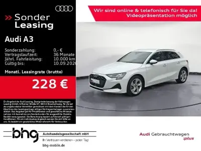 Gebraucht Audi A3 Advanced 150 PS (110 kW) 2025 Gletscherweiß metallic Limousine