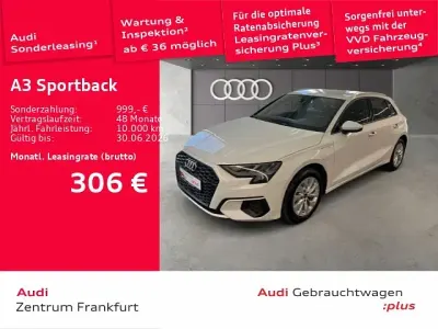Gebraucht Audi A3 Sportback e-tron Basis 204 PS (150 kW) 2024 Gletscherweiß metallic Kleinwagen