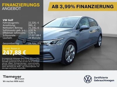 Gebraucht VW Golf VIII Style 131 PS (96 kW) 2024 Grau Limousine