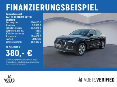 Gebraucht Audi Q3 Advanced Plus 190 PS (139 kW) 2023 Schwarz SUV