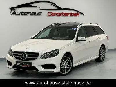 Brugt Mercedes E220 AMG line 170 HK (125 kW) 2017 Hvid Stationcar