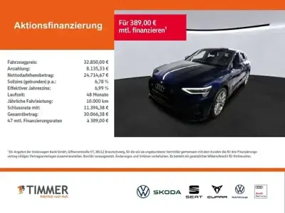 Gebraucht Audi e-tron S-Line 230 kW (313 PS) 2022 Navarrablau metallic SUV