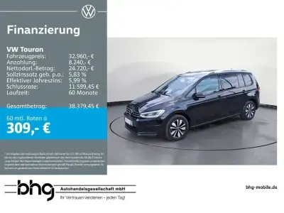 Gebraucht VW Touran Comfortline 150 PS (110 kW) 2025 Grenadillschwarz metallic Van / Kleinbus