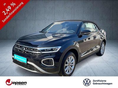 Gebraucht VW T-Roc Cabriolet Style 150 PS (110 kW) 2025 Deep black perleffekt/schwarz Cabrio