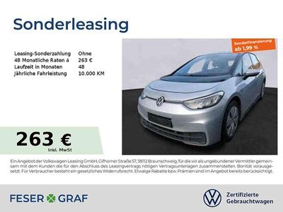 Gebraucht VW ID.3 Pure 110 kW (150 PS) 2022 Scale silver metallic schwarz Kleinwagen