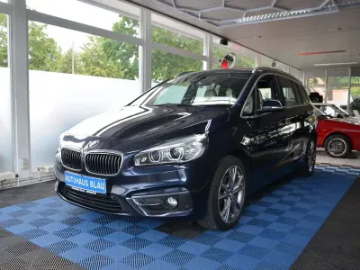 Gebraucht BMW 218 Gran Tourer Luxury Line 150 PS (110 kW) 2015 Blau Van / Kleinbus