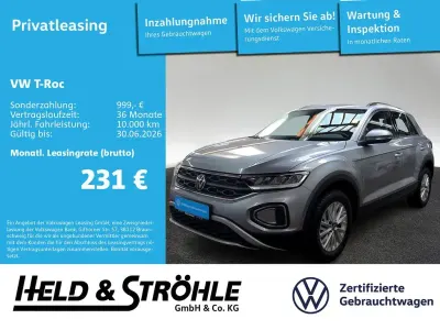 Gebraucht VW T-Roc Life 116 PS (85 kW) 2025 Pyritsilber metallic (metallic) SUV