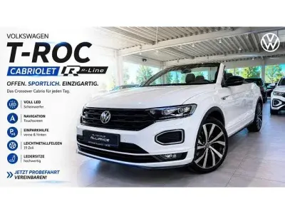 Gebraucht VW T-Roc Cabriolet R-line 150 PS (110 kW) 2022 Weiß Cabrio