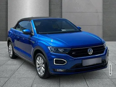 Gebraucht VW T-Roc Cabriolet R-line 150 PS (110 kW) 2020 Blau metallic Cabrio