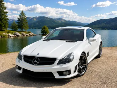 Gebraucht Mercedes SL350 245 PS (180 kW) 2002 Weiß Cabrio