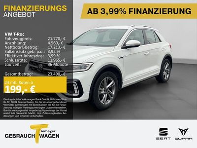 Second-hand VW T-Roc R-line 110 CP (80 kW) 2022 Alb SUV