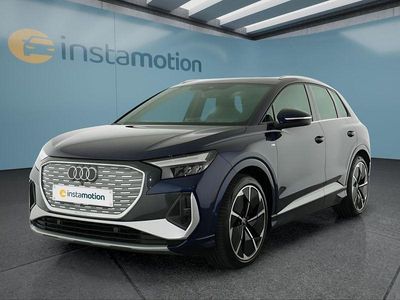 Blau Gebraucht 2022 Audi Q4 e-tron S-Line SUV | 31.599 € (Fairer Preis)