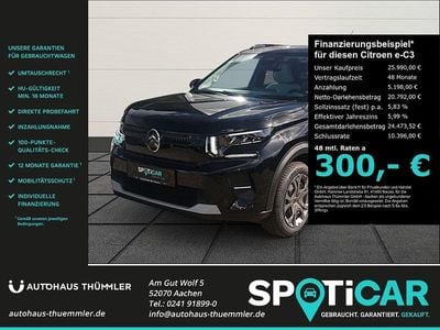 Gebraucht Citroën e-C3 83 kW (113 PS) 2025 Schwarz Limousine
