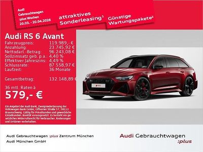 Gebraucht Audi RS6 Sport 600 PS (441 kW) 2025 Grenadinerot metallic Kombi