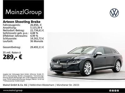 Schwarz Gebraucht 2021 VW Arteon Elegance Kombi | 26.850 € (Guter Preis)