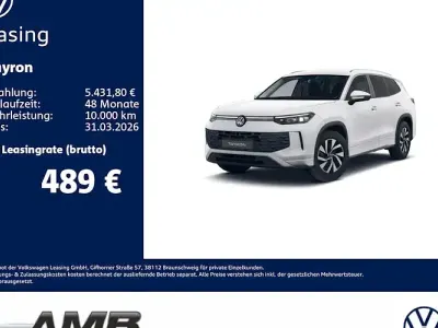 Ny VW Tayron Design 150 HK (110 kW) 2025 Hvid SUV