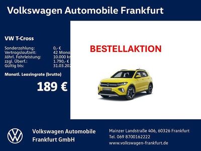 Neu VW T-Cross R-line 116 PS (85 kW) 2026 Gelb SUV