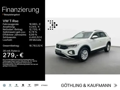 Gebraucht VW T-Roc Life 110 PS (80 kW) 2022 Weiß SUV