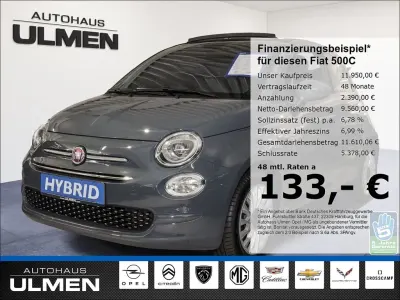 Gebraucht Fiat 500C Lounge 71 PS (52 kW) 2021 Carrara grau) (grau Cabrio