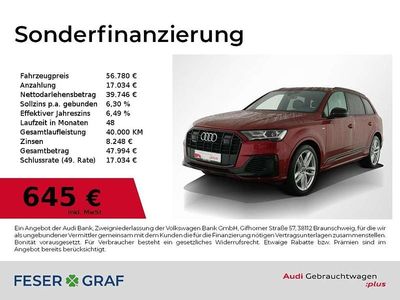 Matadorrot metallic Gebraucht 2022 Audi Q7 S-Line SUV | 56.780 € (Guter Preis)