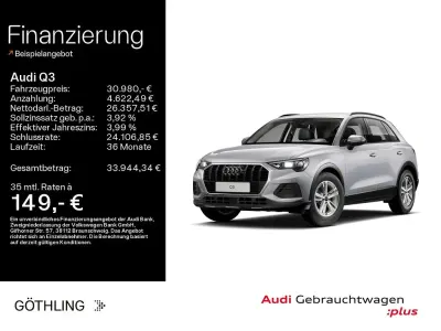 Gebraucht Audi Q3 150 PS (110 kW) 2025 Florettsilber metallic SUV