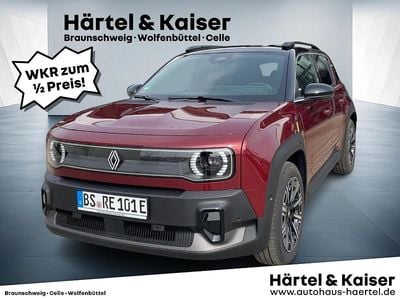 Neu Renault 4 E-Tech Iconic 11 kW (15 PS) 2025 Karmesinrot mit schwarzem dach (rot) SUV