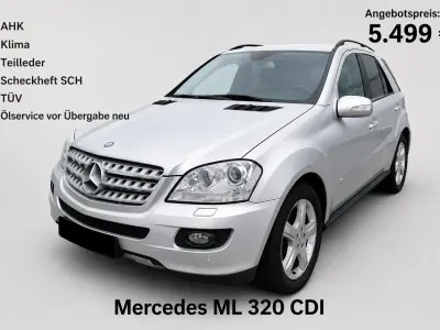 Gebraucht Mercedes ML320 Sport 224 PS (164 kW) 2008 Silber SUV