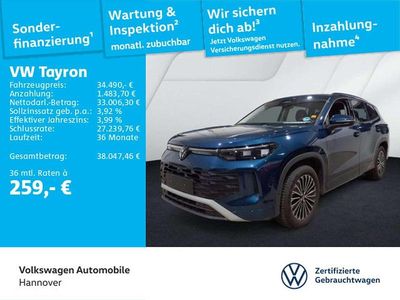 Gebraucht VW Tayron Life 150 PS (110 kW) 2025 Blau SUV