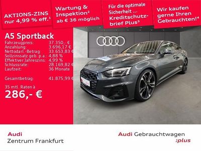 Gebraucht Audi A5 Sportback S-Line 286 PS (210 kW) 2022 Grau Kleinwagen