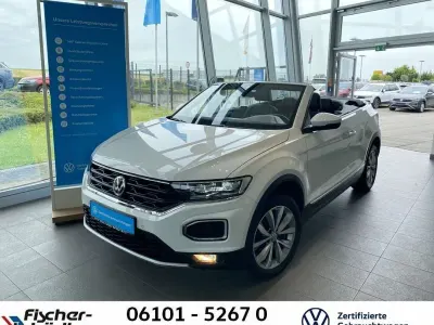 Gebraucht VW T-Roc Cabriolet Style 116 PS (85 kW) 2021 Pure white schwarz Cabrio
