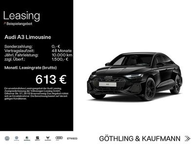 Neu Audi A3 S-Line 204 PS (150 kW) 2026 Mythosschwarz metallic Limousine