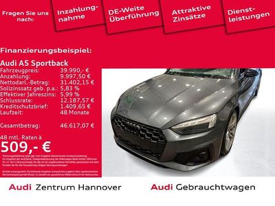 Gebraucht Audi A5 Sportback S-Line 204 PS (150 kW) 2023 Daytonagrau perleffekt Kleinwagen
