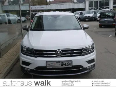 Gebraucht VW Tiguan Allspace Highline 200 PS (147 kW) 2021 Pure white SUV